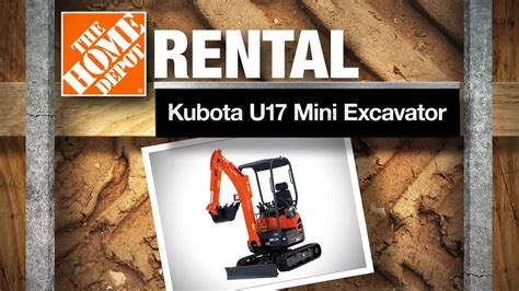 mini digger rental homeddepot|mini backhoe rental near me.